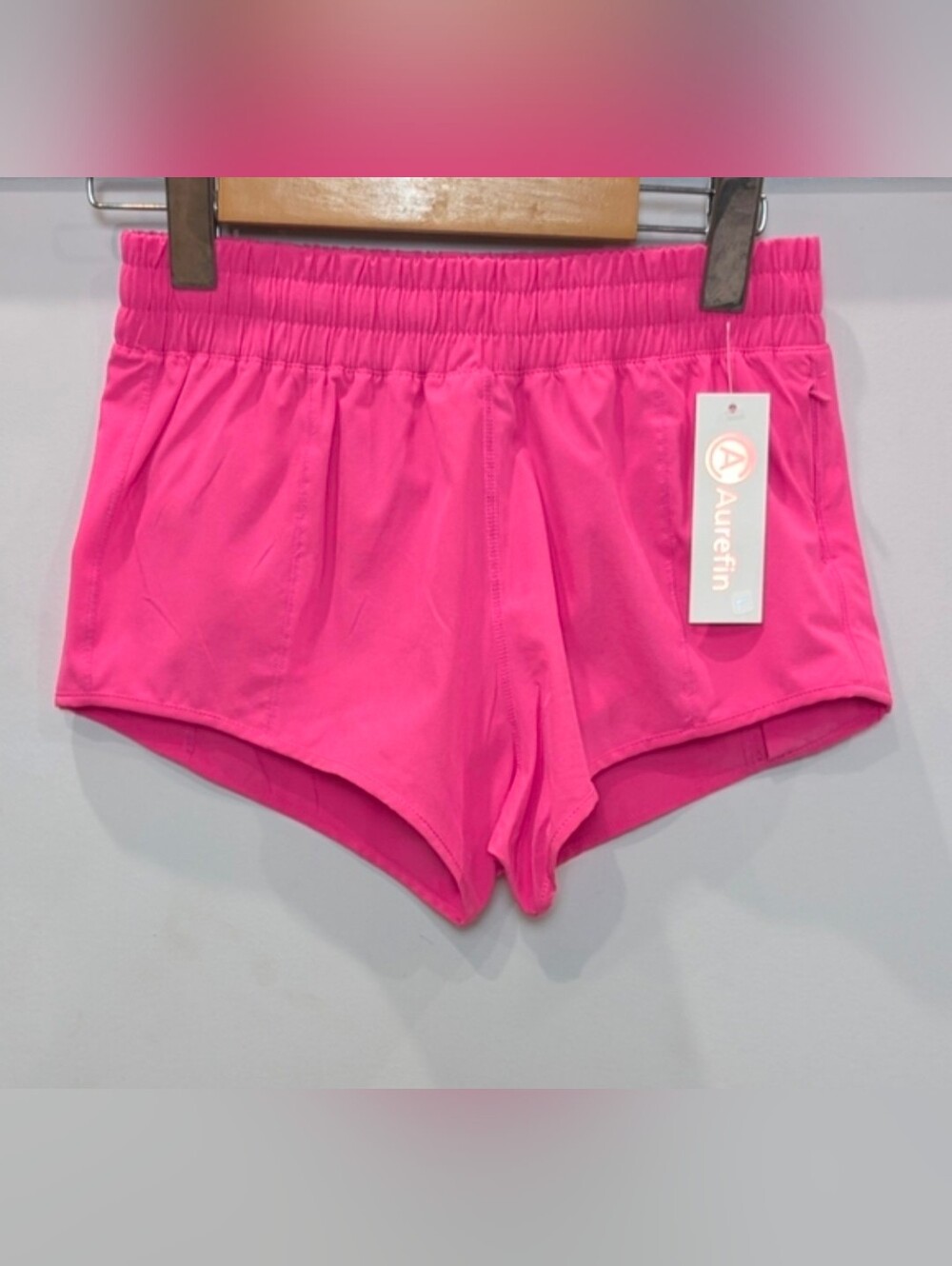 AUREFIN | Teen Girl's Vibrant Pink Quick Drying Lightweight Running Shorts